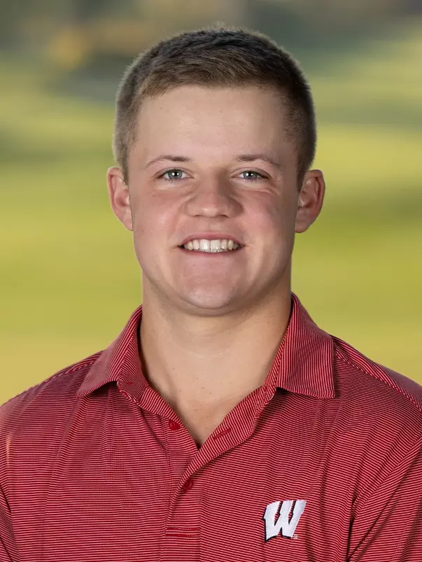 Headshot of Jacob Beckman of the Wisconsin Badgers Men's Golf Team, Friday, Oct. 21, 2022 in Madison, Wis. (Photo by David Stluka/Wisconsin Athletic Communications)