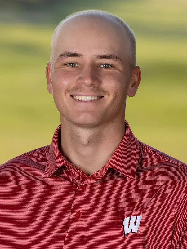 Headshot of Daniel Aas of the Wisconsin Badgers Men's Golf Team, Friday, Oct. 21, 2022 in Madison, Wis. (Photo by David Stluka/Wisconsin Athletic Communications)