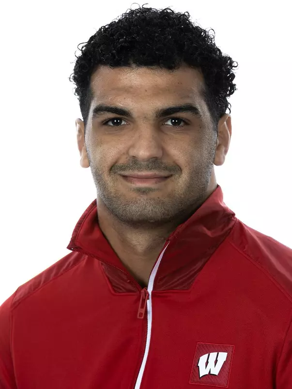 Headshot of Michael Tal-Shahar of the Wisconsin Badgers Wrestling Team, Wednesday, Sept. 7, 2022 in Madison, Wis. Photo by David Stluka/Wisconsin Athletic Communications)
