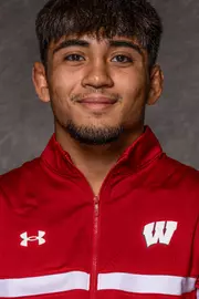 Nicolar Rivera of University of Wisconsin wrestling team poses during athletic portrait day September 5, 2023 in Madison, Wisconsin.
Photo by Jeffrey Phelps/Wisconsin Athletic Communications