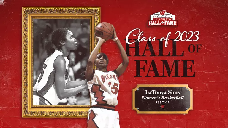 UW Athletic Hall of Fame Class of 2023 - LaTonya Sims, Wisconsin Women's Basketball