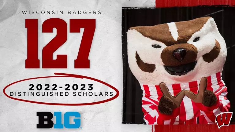 2022-2023 Big Ten Distinguished Scholars - 127 Wisconsin Badgers Student-Athletes