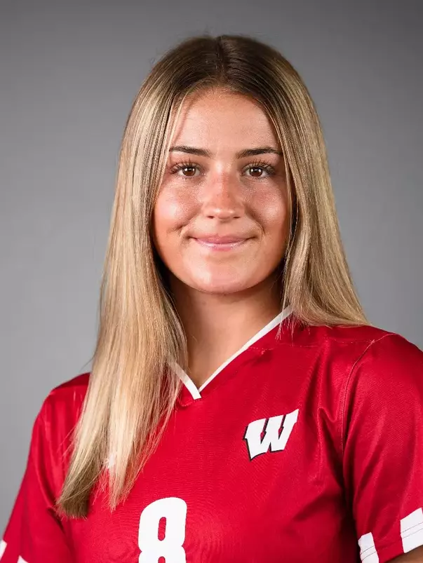 Delaney Cox of University of Wisconsin women’s soccer team poses for headshots July 29, 2024 in Madison, Wisconsin.
Photo by Darren Hauck/Wisconsin Athletic Communications