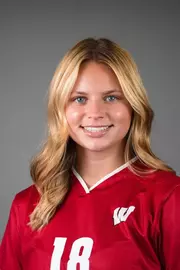 Maia Richters of University of Wisconsin women’s soccer team poses for headshots July 29, 2024 in Madison, Wisconsin.
Photo by Darren Hauck/Wisconsin Athletic Communications