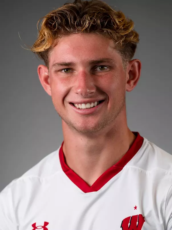 Julian Kuhr University of Wisconsin men’s soccer team poses for headshots Aug. 05, 2024 in Madison, Wisconsin.
Photo by Darren Hauck/Wisconsin Athletic Communications