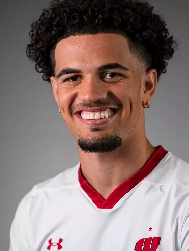 Roberto Burlew University of Wisconsin men’s soccer team poses for headshots Aug. 05, 2024 in Madison, Wisconsin.
Photo by Darren Hauck/Wisconsin Athletic Communications