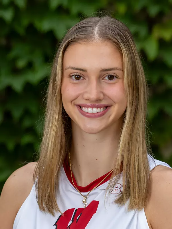 Wisconsin Badgers 2024 Volleyball headshot of Anna Smrek (14), Aug. 29, 2024, in Madison, Wis. (Photo by David Stluka/Wisconsin Athletic Communications)