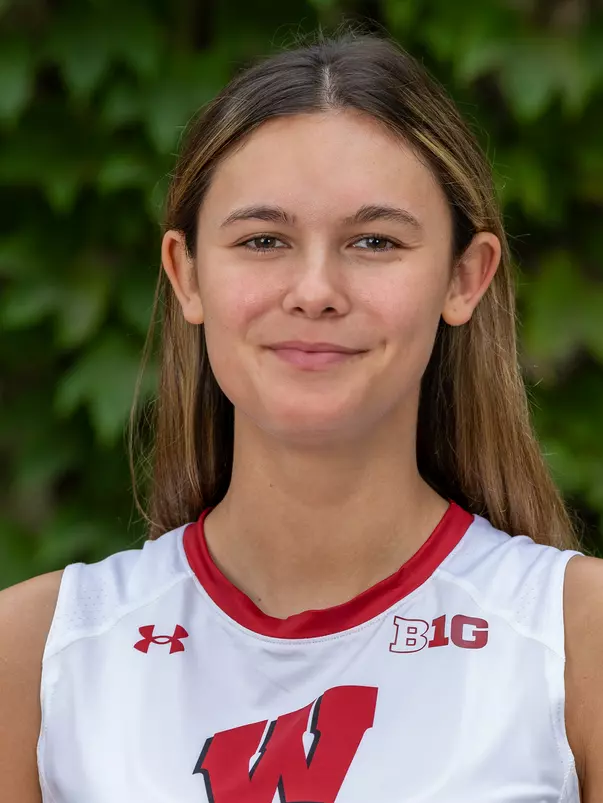 Wisconsin Badgers 2024 Volleyball headshot of Charlie Fuerbringer (24), Aug. 29, 2024, in Madison, Wis. (Photo by David Stluka/Wisconsin Athletic Communications)