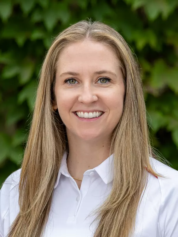 Wisconsin Badgers 2024 Volleyball headshot of Assistant Coach Annemarie Hickey, Aug. 29, 2024, in Madison, Wis. (Photo by David Stluka/Wisconsin Athletic Communications)