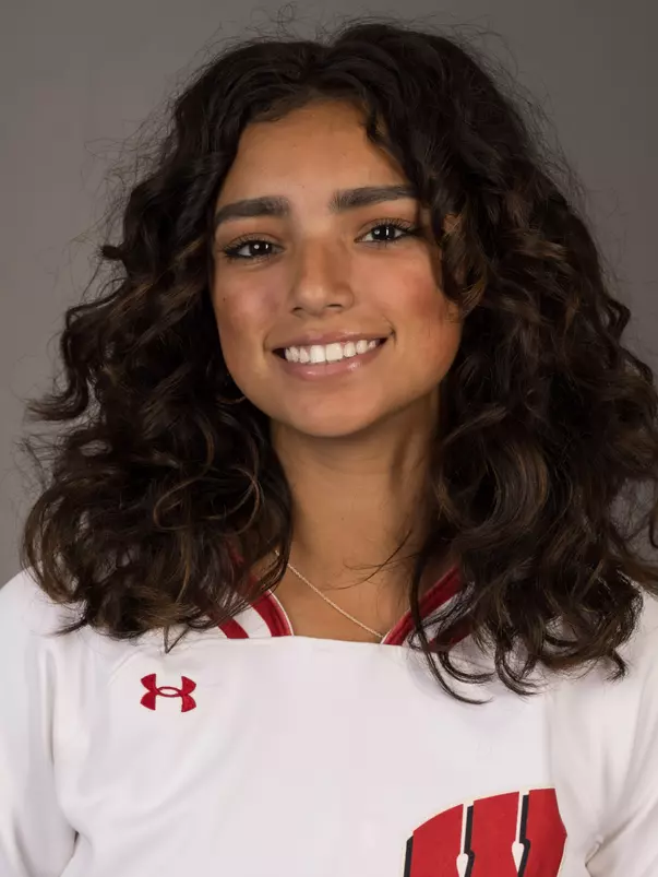 Eden Echevarria of the University of Wisconsin softball team poses for his headshot September 4, 2024 in Madison, Wisconsin.
Photo by Tom Lynn/Wisconsin Athletic Communications