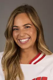 Brooke Kuffel of the University of Wisconsin softball team poses for his headshot September 4,  2024 in Madison, Wisconsin.
Photo by Tom Lynn/Wisconsin Athletic Communications