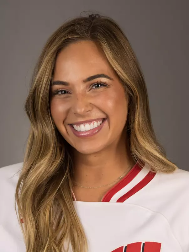 Brooke Kuffel of the University of Wisconsin softball team poses for his headshot September 4, 2024 in Madison, Wisconsin.
Photo by Tom Lynn/Wisconsin Athletic Communications