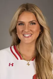Molly Schlosser of the University of Wisconsin softball team poses for his headshot September 4,  2024 in Madison, Wisconsin.
Photo by Tom Lynn/Wisconsin Athletic Communications