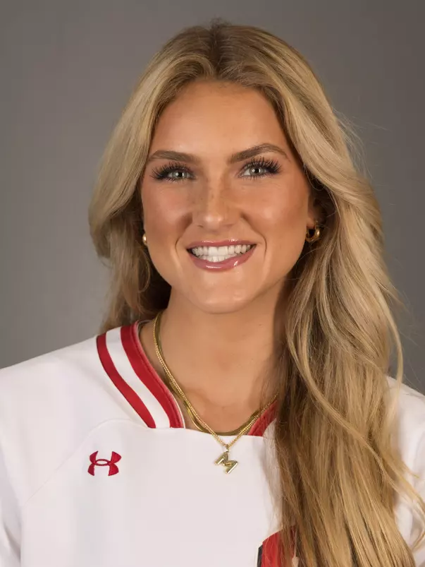 Molly Schlosser of the University of Wisconsin softball team poses for his headshot September 4, 2024 in Madison, Wisconsin.
Photo by Tom Lynn/Wisconsin Athletic Communications