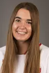 Hilary Blomberg of the University of Wisconsin softball team poses for his headshot September 4, 2024 in Madison, Wisconsin.
Photo by Tom Lynn/Wisconsin Athletic Communications
