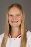 Emmy Wells of the University of Wisconsin softball team poses for his headshot September 4, 2024 in Madison, Wisconsin.
Photo by Tom Lynn/Wisconsin Athletic Communications