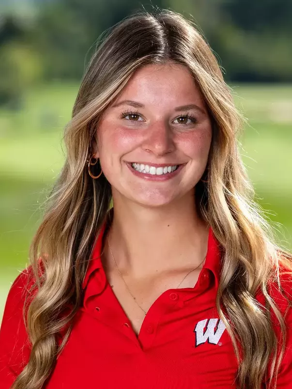 Wisconsin Badgers Ava Salay of the women’s golf team, Thurs., Sept. 25, 2025, in Verona, Wis. (Photo by David Stluka/Wisconsin Athletic Communications)