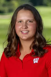 Wisconsin Badgers Grace Slocum of the women’s golf team, Thurs., Sept. 25, 2025, in Verona, Wis. (Photo by David Stluka/Wisconsin Athletic Communications)