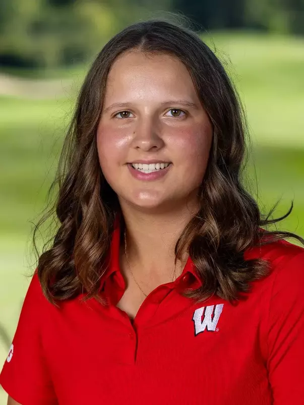 Wisconsin Badgers Grace Slocum of the women’s golf team, Thurs., Sept. 25, 2025, in Verona, Wis. (Photo by David Stluka/Wisconsin Athletic Communications)