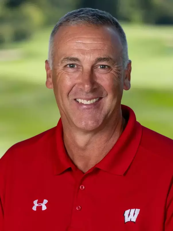 Wisconsin Badgers Head Coach Todd Oehrlein of the women’s golf team, Thurs., Sept. 25, 2025, in Verona, Wis. (Photo by David Stluka/Wisconsin Athletic Communications)