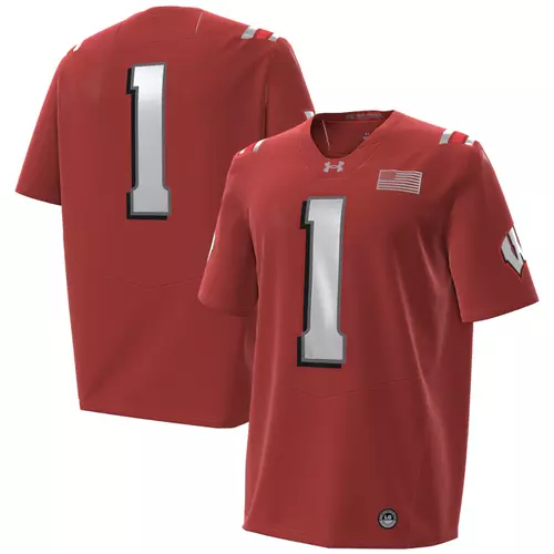Men's Under Armour Red #1 Lambeau Field Collection Jersey promo image