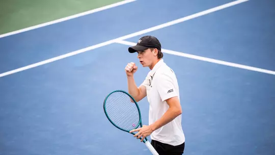 The Deacons' match against the Virginia Tech Hokies on Friday, March 20th, 2026 at Wake Forest Tennis Center in Winston-Salem, NC / Wake Forest Athletics