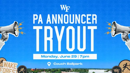 PA Announcer Tryout