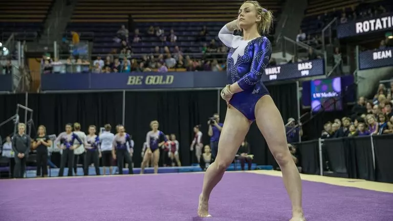 GymDawgs Impress At Purple & Gold Meet