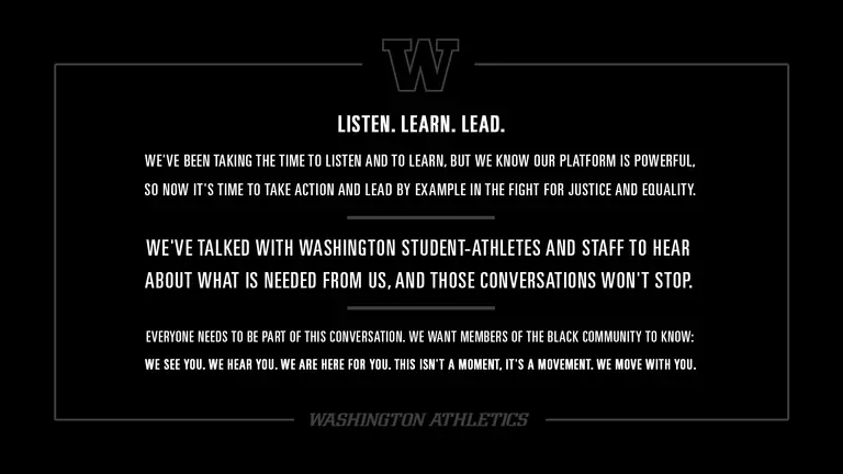 Black Lives Matter: Listen. Learn. Lead.