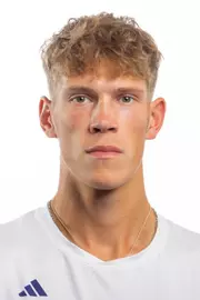 University of Washington men’s tennis player Dzianis Zharyn on October 9, 2024. (Photography by Scott Eklund/Red Box Pictures)