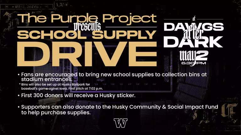The Purple Project Presents: School Supply Drive At Dawgs After Dark