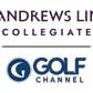 St Andrews Links Collegiate logo with Golf Channel logo