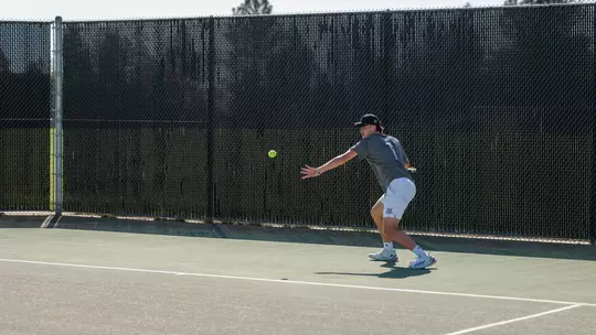 Connor Kruger in a match against Eastern Washington in 2025