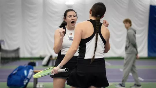 Savannah Johnson celebrates a win against NAU in 2026