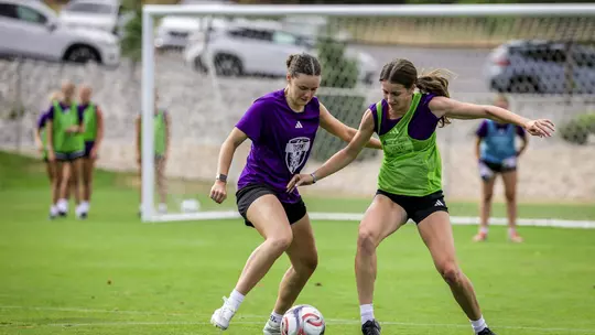 Weber State soccer players scrimmaging