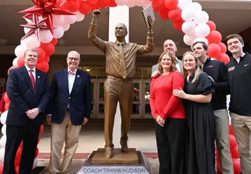 Travis Hudson Statue Unveiling