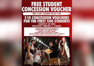 WKU MBB 25-26 – Free Concessions – UTEP 2-28-28