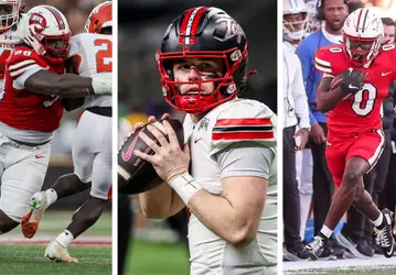 File Photos of WKU Football players defensive lineman Jaden Hardy, quarterback Maverick McIvor and wide receiver Matthew Henry