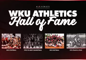 WKU Athletics announced the teams to be inducted into the WKU Athletic Hall of Fame Class of 2026. The group includes the 2015 Football, 1992-93 Men's Basketball, 2015 Softball and 1974 Track & Field teams.