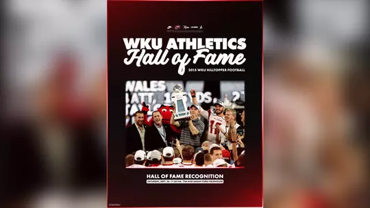 2015 WKU Football Hall of Fame Recognition Registration