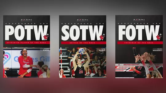 Three Hilltoppers Earn CUSA Weekly Honors