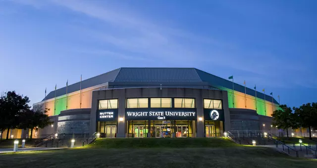 Nutter Center green and gold