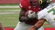No. 3 Oregon holds off Washington State, 43-23