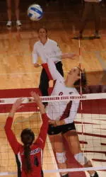 No.25 Volleyball Falls at No. 7 Stanford 3-1
