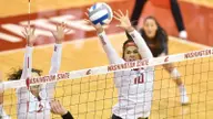 Big Blocks Give WSU Volleyball a 3-1 Win over ASU