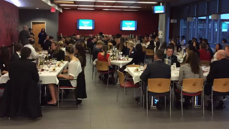 Student-Athletes Enhance Job Interviewing Skills at Etiquette Dinner