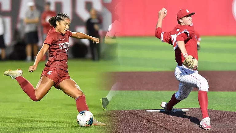 Bennett, Block Named WSU Top-Ten Seniors for Athletics