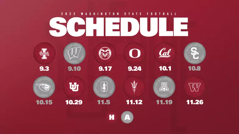 Cougars to Host Five Pac-12 Games, Including 2022 Apple Cup, as Pac-12 Releases 2022 Football Schedule