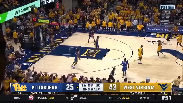 Eaglestaff Drains the Three to Cap 14-0 WVU Run