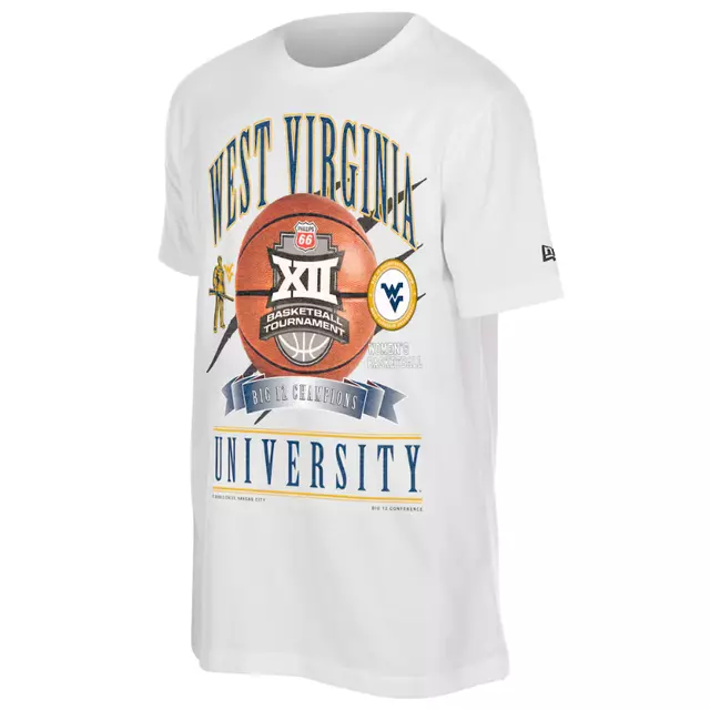 Women's Navy West Virginia Mountaineers 2026 Big 12 Women's Basketball Tournament Champions T-Shirt